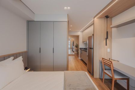 Studio para alugar com 35m², 1 quarto e 1 vaga Studio para alugar com 35m², 1 quarto e 1 vagaQuarto