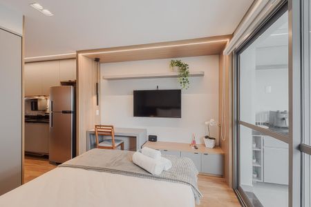 Studio para alugar com 35m², 1 quarto e 1 vaga Studio para alugar com 35m², 1 quarto e 1 vagaQuarto