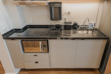 Studio para alugar com 35m², 1 quarto e 1 vaga Studio para alugar com 35m², 1 quarto e 1 vagaCozinha