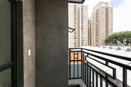 Varanda da Sala de apartamento para alugar com 2 quartos, 46m² em Parque São Jorge, São Paulo