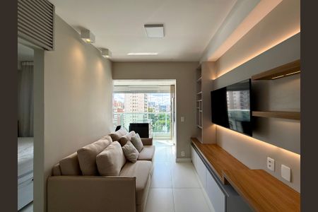 Sala de apartamento para alugar com 1 quarto, 33m² em Brooklin, São Paulo