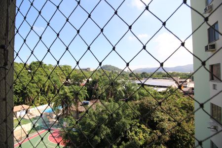 Sala - Vista de apartamento à venda com 1 quarto, 37m² em Anil, Rio de Janeiro