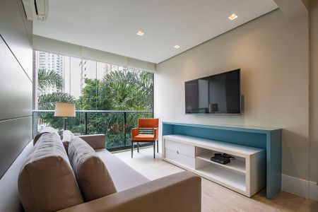 Sala/Cozinha de apartamento para alugar com 1 quarto, 60m² em Paraíso, São Paulo