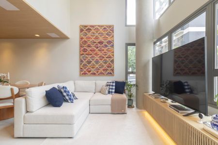 Sala de apartamento à venda com 2 quartos, 92m² em Indianópolis, São Paulo