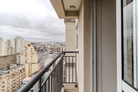 Varanda de apartamento à venda com 1 quarto, 38m² em Santa Ifigênia, São Paulo