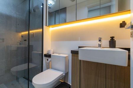 Studio para alugar com 21m², 1 quarto e sem vaga Studio para alugar com 21m², 1 quarto e sem vagaBanheiro