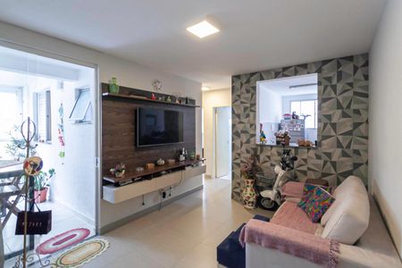 Sala de apartamento à venda com 2 quartos, 65m² em Castelo, Belo Horizonte