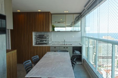 Varanda Gourmet de apartamento para alugar com 3 quartos, 223m² em Boqueirão, Santos