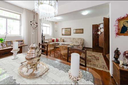 Sala de apartamento à venda com 4 quartos, 120m² em Sion, Belo Horizonte