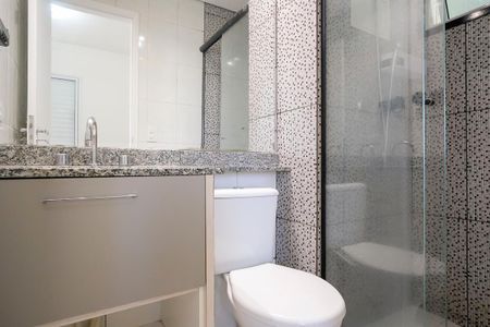 Banheiro da suíte de apartamento à venda com 3 quartos, 62m² em Campestre, São Caetano do Sul