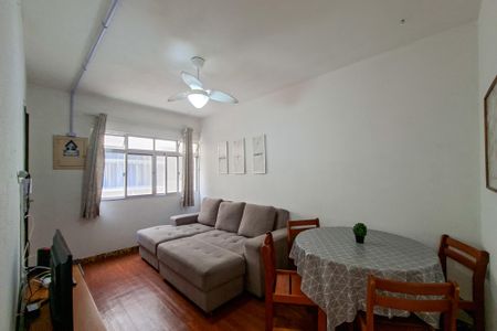 Sala de apartamento para alugar com 1 quarto, 45m² em Boqueirão, Praia Grande