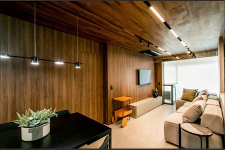 Sala de apartamento à venda com 1 quarto, 50m² em Alphaville Industrial, Barueri