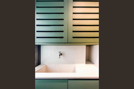 Cozinha de apartamento à venda com 1 quarto, 50m² em Alphaville Industrial, Barueri