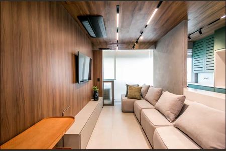 Sala de apartamento à venda com 1 quarto, 50m² em Alphaville Industrial, Barueri