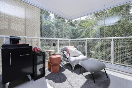 Varanda da Sala de apartamento à venda com 3 quartos, 109m² em Vila Andrade, São Paulo