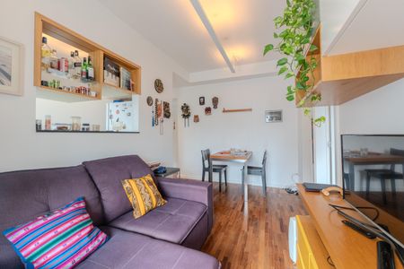 Sala de apartamento à venda com 1 quarto, 40m² em Consolação, São Paulo