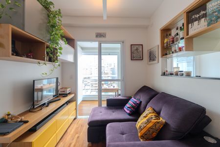 Sala de apartamento à venda com 1 quarto, 40m² em Consolação, São Paulo
