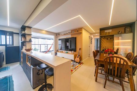 Sala de apartamento para alugar com 3 quartos, 87m² em Jardim Bela Vista, Santo André