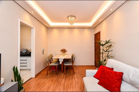 Sala Ambientes de apartamento à venda com 3 quartos, 68m² em Monsenhor Messias, Belo Horizonte