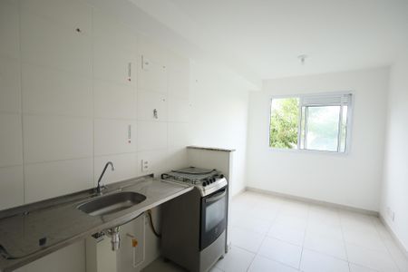 Sala - cozinha - Área de serviço  de apartamento para alugar com 1 quarto, 27m² em Jardim Cidalia, São Paulo