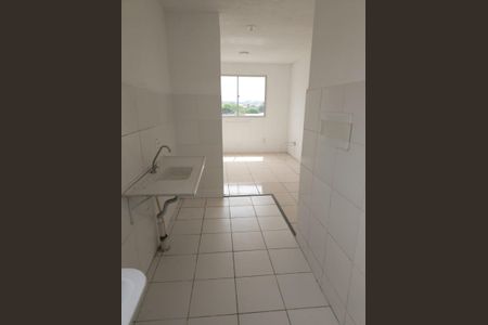 Sala/cozinha de apartamento à venda com 2 quartos, 38m² em Santos Dumont, São Leopoldo