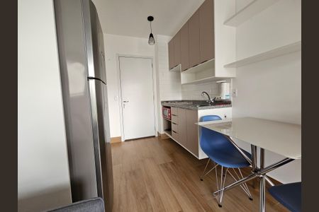 Cozinha de kitnet/studio à venda com 1 quarto, 25m² em Campo Belo, São Paulo