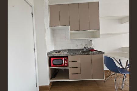 Cozinha de kitnet/studio à venda com 1 quarto, 25m² em Campo Belo, São Paulo