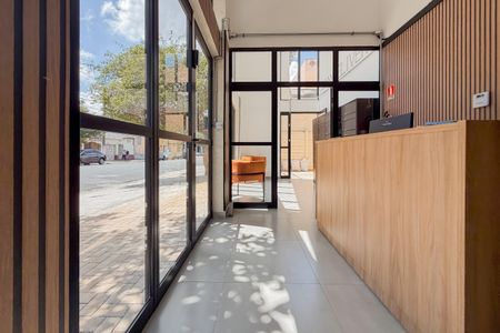 Studio para alugar com 24m², 1 quarto e sem vaga Studio para alugar com 24m², 1 quarto e sem vagaHall de entrada