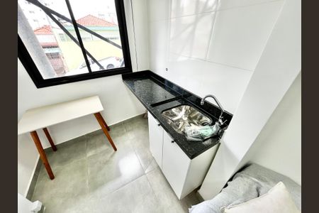 Sala/Cozinha de kitnet/studio para alugar com 1 quarto, 29m² em Vila Dom Pedro Ii, São Paulo