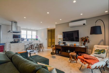 Sala de apartamento à venda com 3 quartos, 130m² em Campestre, Santo André