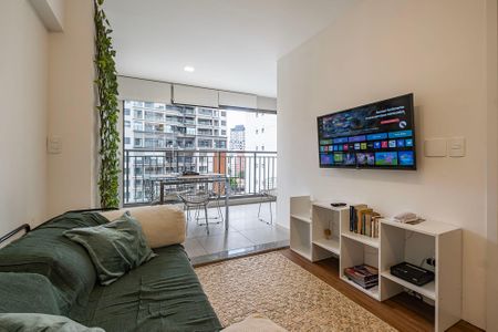 Sala/Cozinha de apartamento para alugar com 1 quarto, 37m² em Pompeia, São Paulo