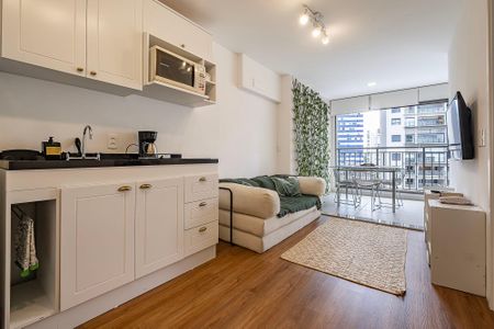 Sala/Cozinha de apartamento para alugar com 1 quarto, 37m² em Pompeia, São Paulo