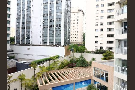 Vista da varanda de kitnet/studio à venda com 1 quarto, 40m² em Cerqueira César, São Paulo