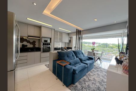 Sala/Cozinha de apartamento à venda com 2 quartos, 62m² em Vila Anastácio, São Paulo