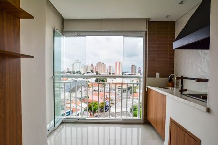 Varanda da Sala de apartamento à venda com 2 quartos, 77m² em Jardim Bela Vista, Santo André