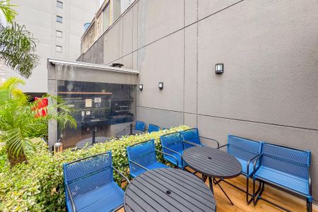 Apartamento para alugar com 28m², 1 quarto e 1 vagaChurrasqueiras