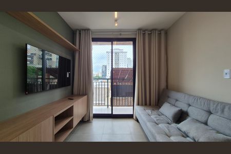 Sala de apartamento para alugar com 1 quarto, 35m² em Jardim, Santo André