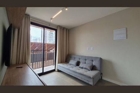 Sala de apartamento para alugar com 1 quarto, 35m² em Jardim, Santo André