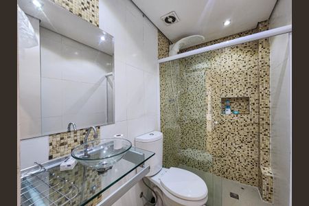 Banheiro do Quarto 1 de apartamento para alugar com 2 quartos, 86m² em Guilhermina, Praia Grande