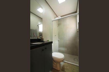 Banheiro Social de kitnet/studio para alugar com 1 quarto, 28m² em Centro, São Bernardo do Campo