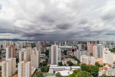 Vista da Varanda de kitnet/studio à venda com 1 quarto, 27m² em Pompeia, São Paulo
