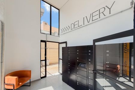 Studio para alugar com 26m², 1 quarto e sem vaga Studio para alugar com 26m², 1 quarto e sem vagaHall de entrada