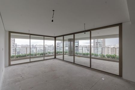 Sala de apartamento à venda com 3 quartos, 218m² em Indianópolis, São Paulo