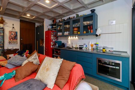 Sala - Cozinha de apartamento à venda com 1 quarto, 86m² em Cidade Monções, São Paulo