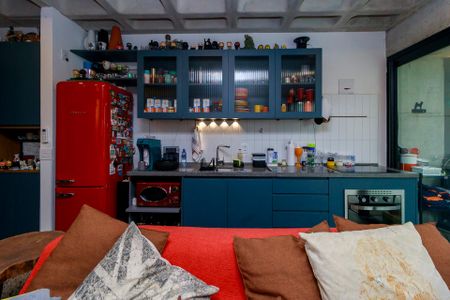 Sala - Cozinha de apartamento à venda com 1 quarto, 86m² em Cidade Monções, São Paulo