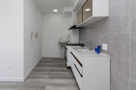 Cozinha de apartamento para alugar com 2 quartos, 35m² em Jardim Promissao, São Paulo