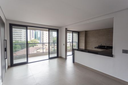Sala de apartamento para alugar com 3 quartos, 98m² em Lourdes, Belo Horizonte