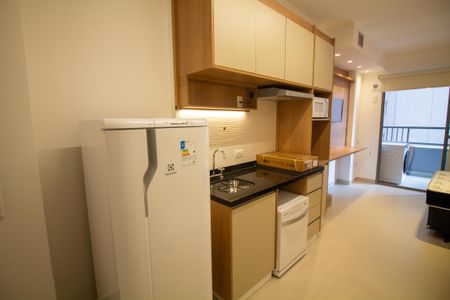 Studio para alugar com 30m², 1 quarto e sem vaga Studio para alugar com 30m², 1 quarto e sem vagaCozinha