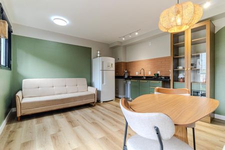 Sala de apartamento para alugar com 1 quarto, 34m² em Campos Elíseos, São Paulo