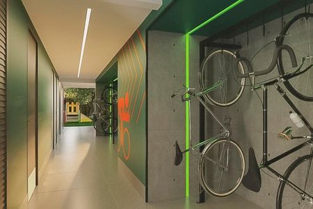 Apartamento para alugar com 42m², 1 quarto e 1 vaga Apartamento para alugar com 42m², 1 quarto e 1 vagaÁrea comum - Bicicletário